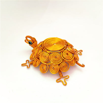 [Turtle] Creative animal models, turtle ornaments, colorful aluminum wire crafts