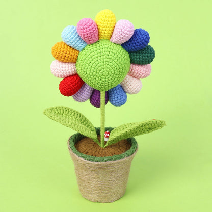 Crocheted potted plant 020