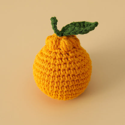 Hand-crocheted fruit and vegetable series pendant keychain