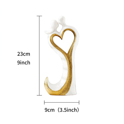 Creative ceramic ornaments romantic love home ornaments living room desktop decorations