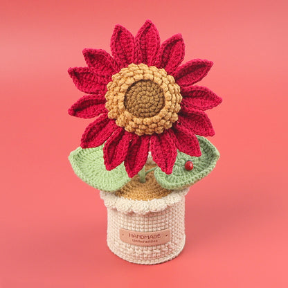 Crocheted potted plant 022