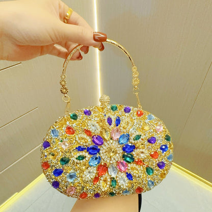 Rhinestone bag women's evening dress banquet clutch bag diamond handheld evening bag cheongsam bag