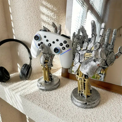 Cyberpunk manipulator game controller stand headphone storage rack desktop ornaments room storage artifact