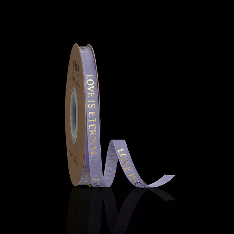 Flower Gift Wrapping Ribbon ( Love is eternal) 1cm Width