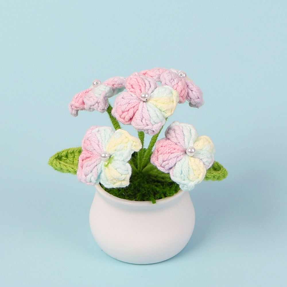 Crocheted potted plant 006