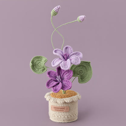 Crocheted potted plant 027