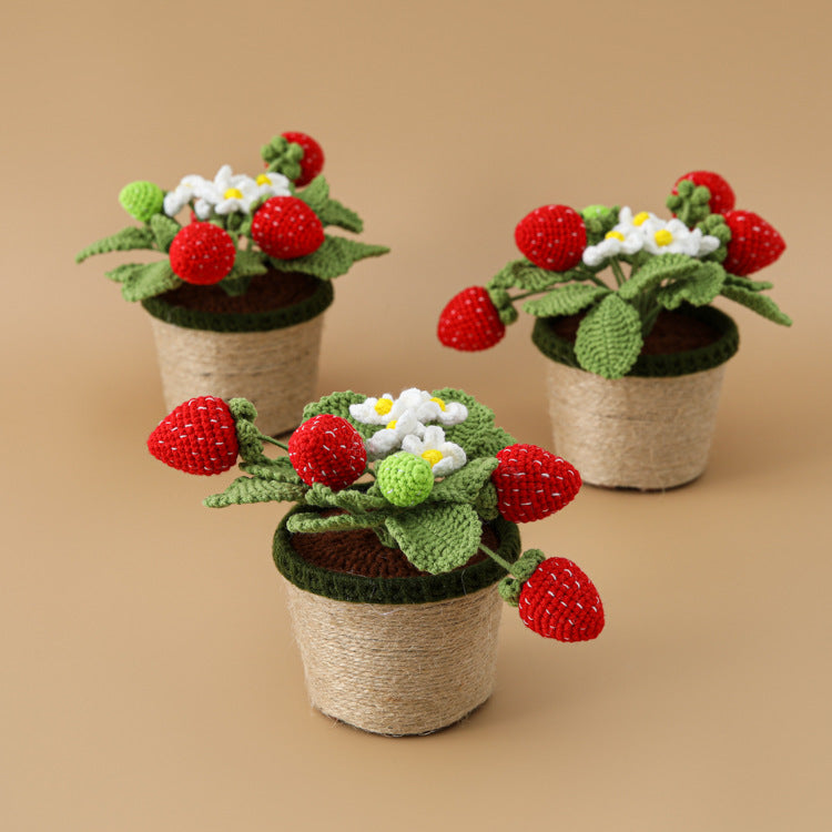 Crocheted potted plant 035