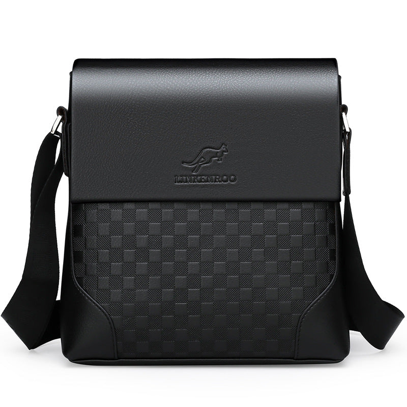 Men's shoulder bag kangaroo crossbody bag casual business briefcase