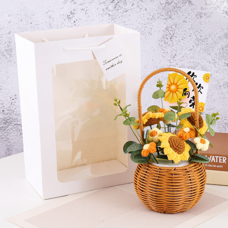 Crocheted potted plant 026