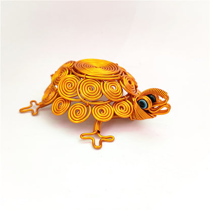 [Turtle] Creative animal models, turtle ornaments, colorful aluminum wire crafts