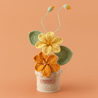 Crocheted potted plant 027