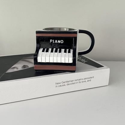 Musical instrument coffee cup creative mug resin decorations