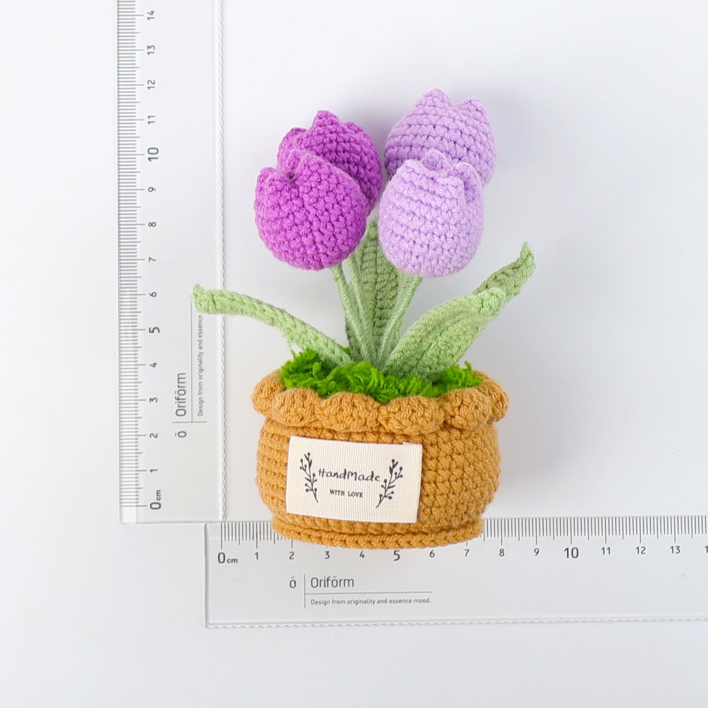 Crocheted potted plant 014