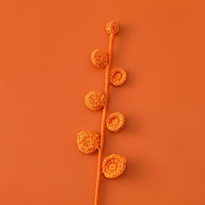 Hand-crocheted 7-leaf eucalyptus leaves