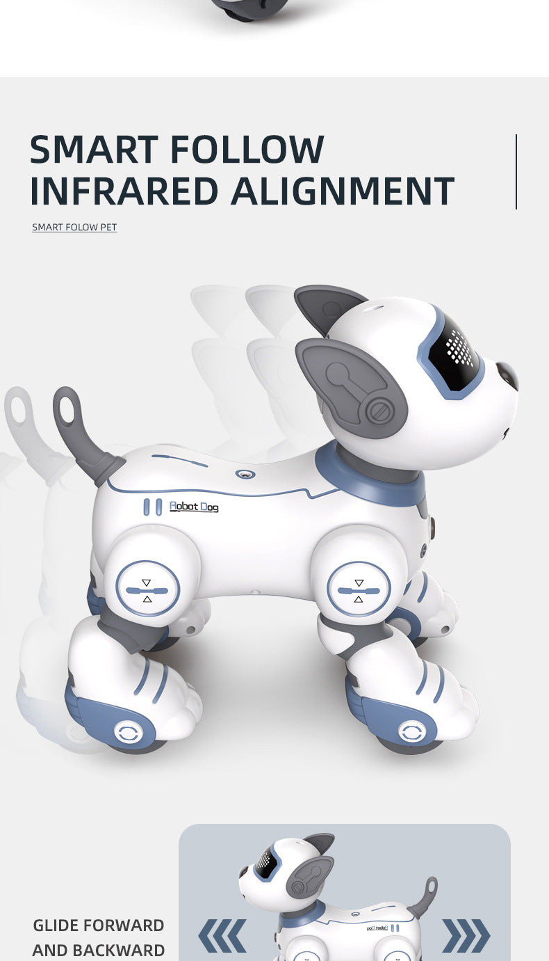 Intelligent remote control robot dog early education programming touch sensing electric stunt simulation toy dog electronic pet