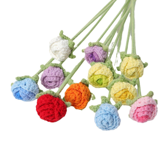 Crocheted Bubble Roses