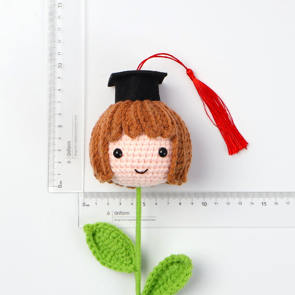Handmade crocheted graduation season gift for boys and girls