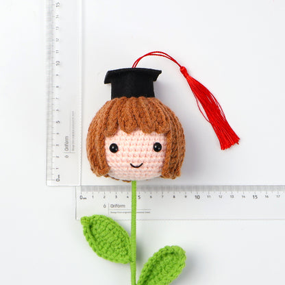 Handmade crocheted graduation season gift for boys and girls