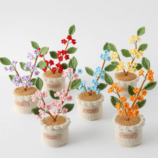 Crocheted potted plant 041