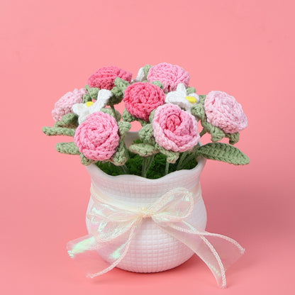 Crocheted potted plant 029