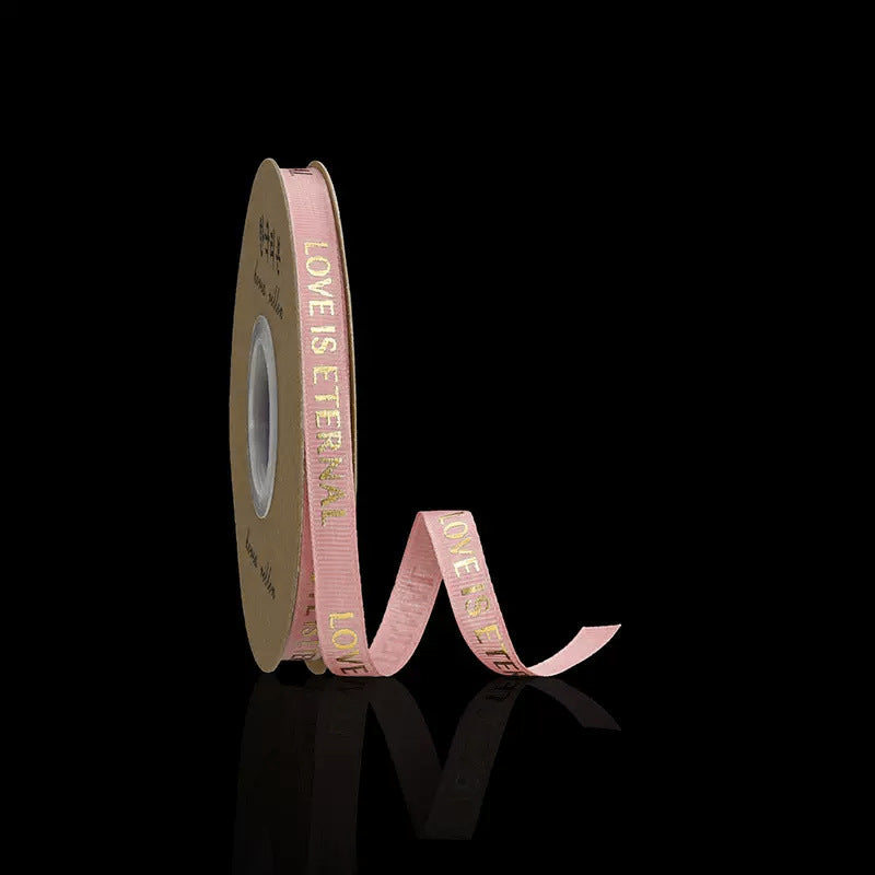 Flower Gift Wrapping Ribbon ( Love is eternal) 1cm Width