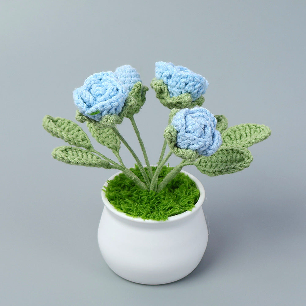 Crocheted potted plant 005