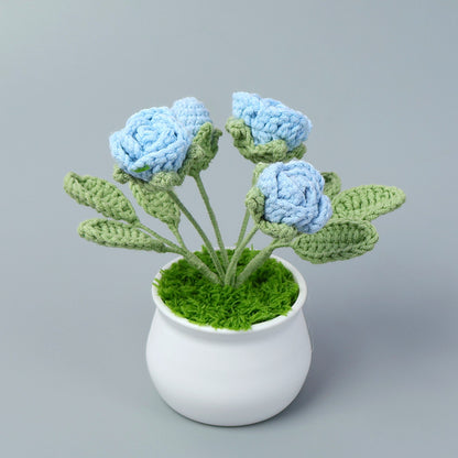 Crocheted potted plant 005