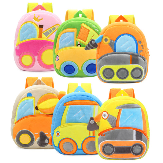 Engineering vehicle series cute children's schoolbag