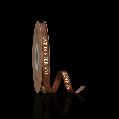 Flower Gift Wrapping Ribbon ( Love is eternal) 1cm Width