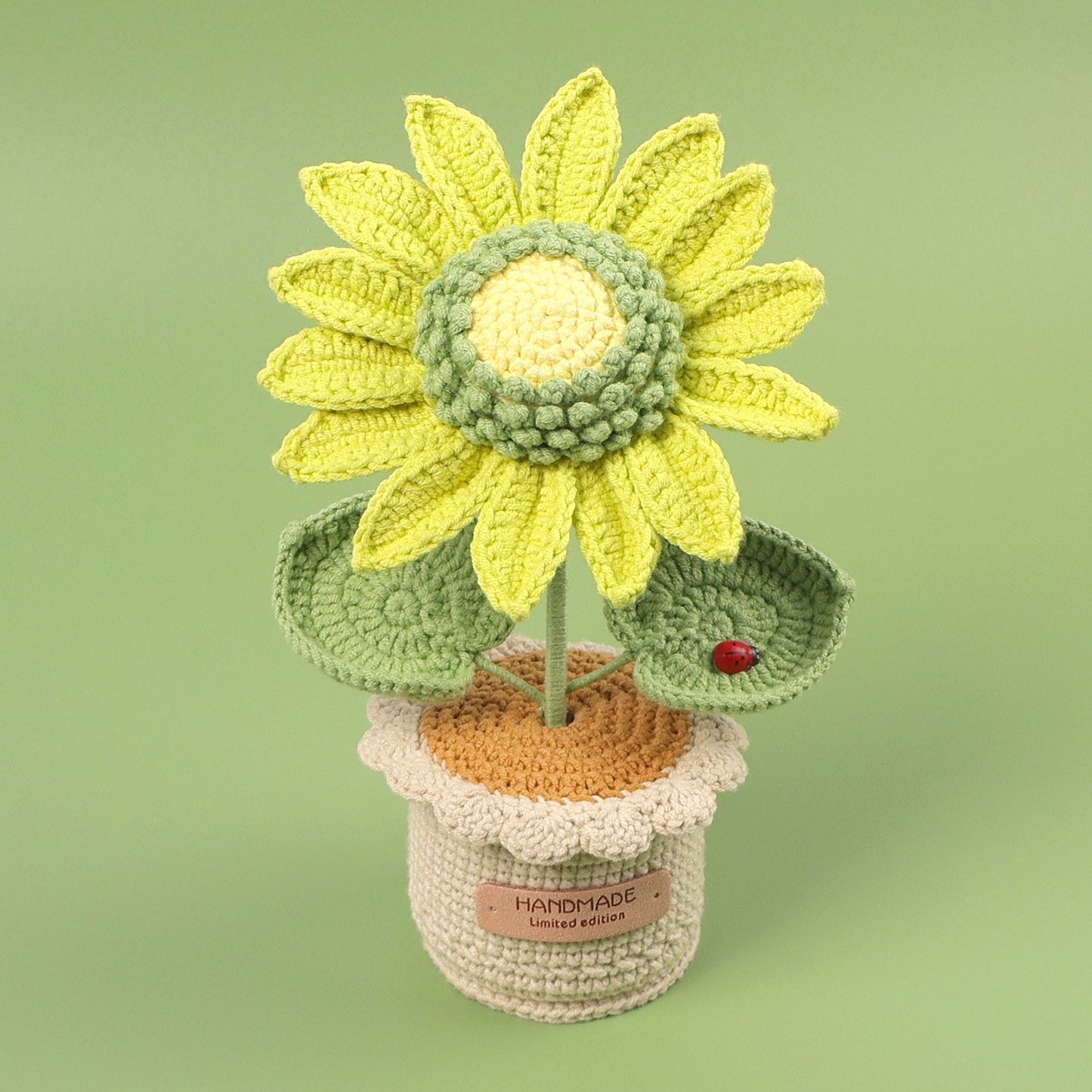 Crocheted potted plant 022