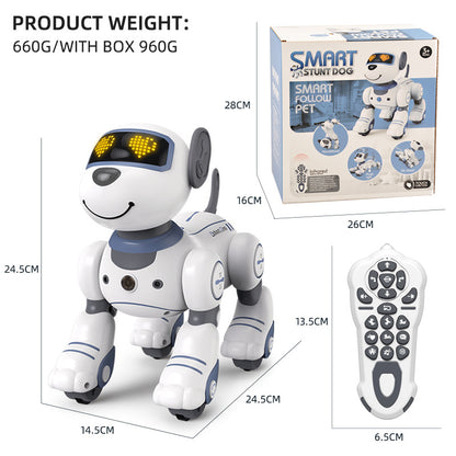 Intelligent remote control robot dog early education programming touch sensing electric stunt simulation toy dog electronic pet