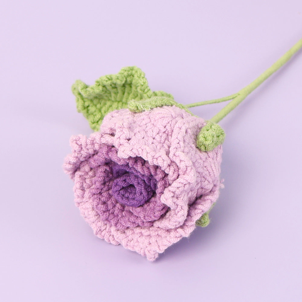 Crocheted roselle roses