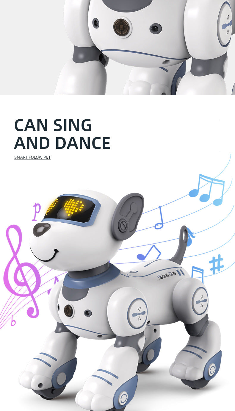 Intelligent remote control robot dog early education programming touch sensing electric stunt simulation toy dog electronic pet