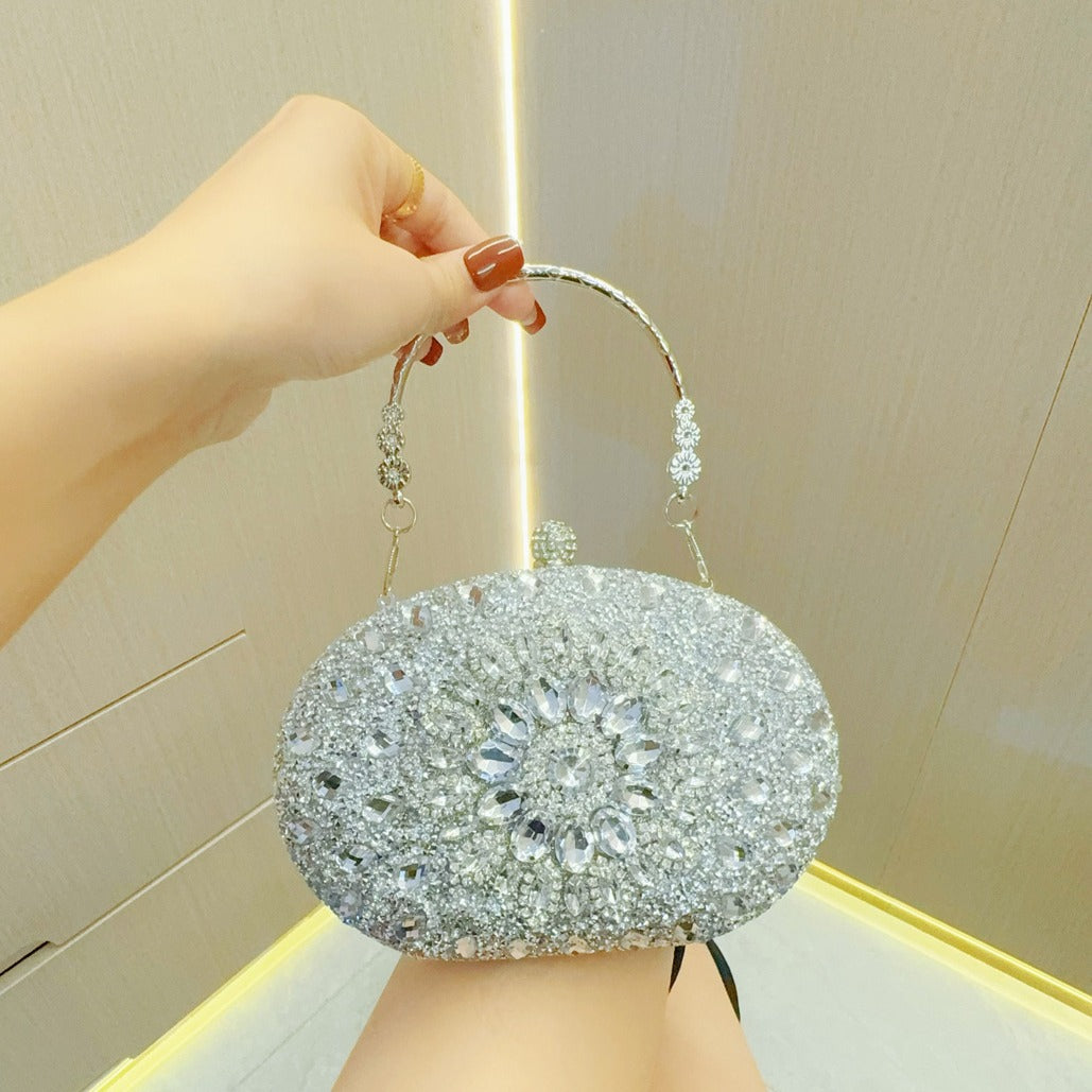 Rhinestone bag women's evening dress banquet clutch bag diamond handheld evening bag cheongsam bag