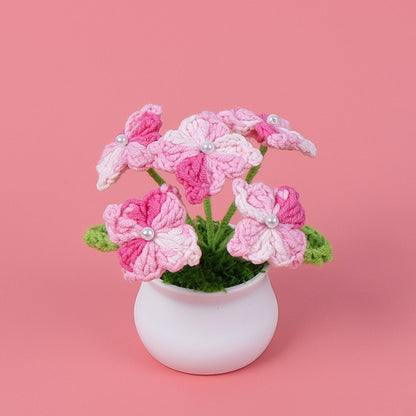 Crocheted potted plant 006