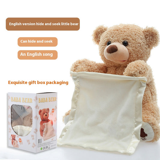 Children's Teddy Bear Talking Plush Toy Hide and Seek Bear