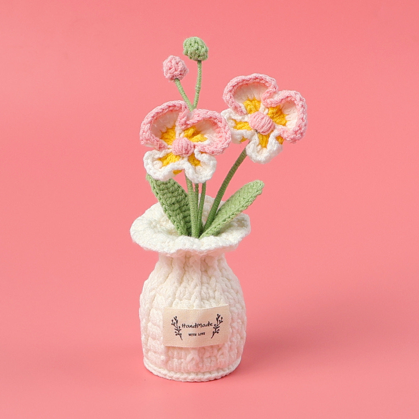 Crocheted potted plant 016