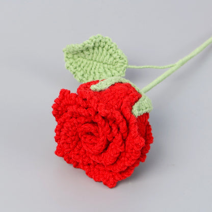 Crocheted roselle roses