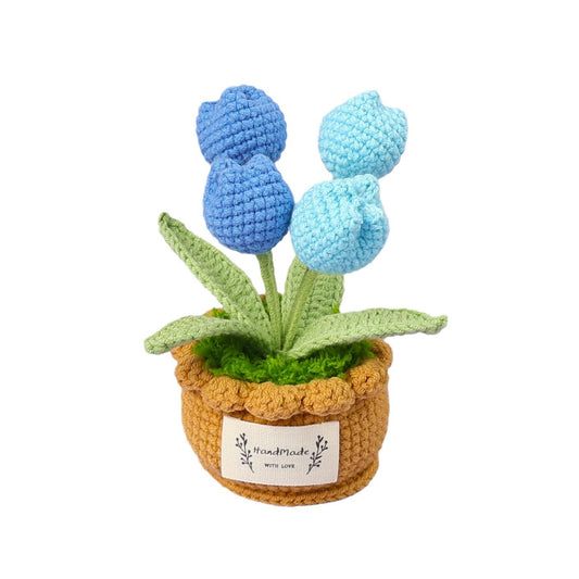 Crocheted Tulip Potted Plant