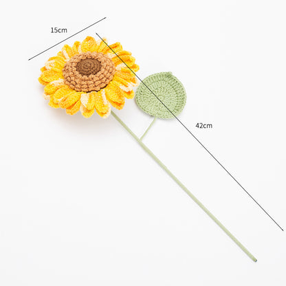 Crochet Sunflower Medium Size  - GM