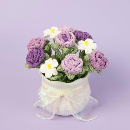 Crocheted potted plant 029