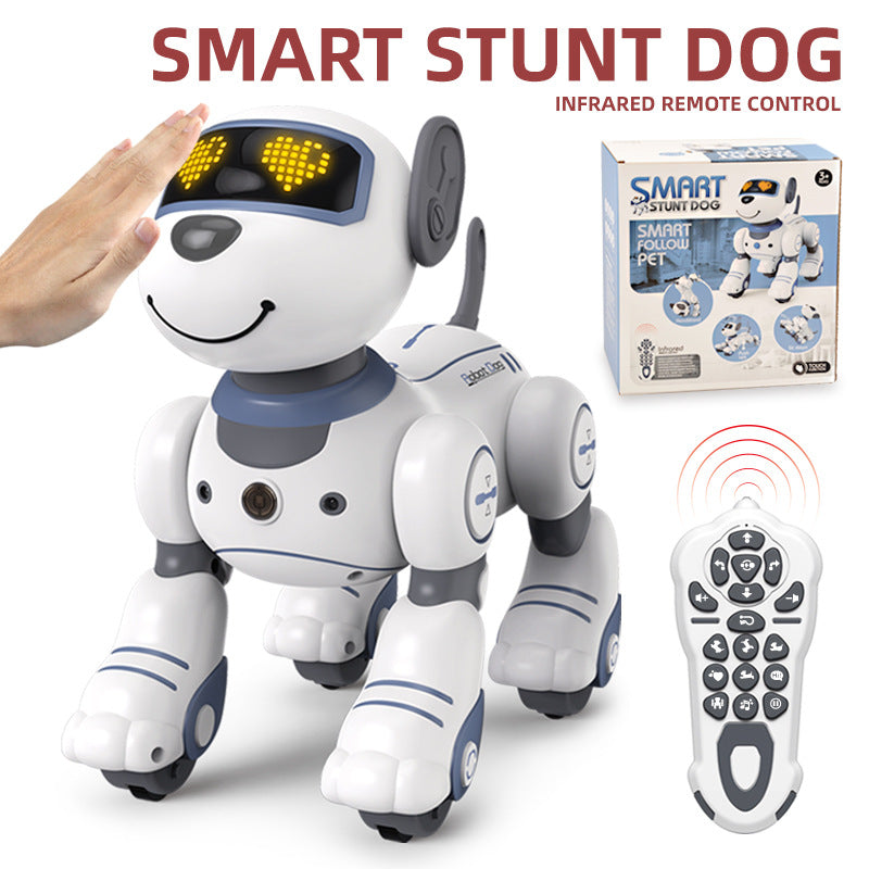 Intelligent remote control robot dog early education programming touch sensing electric stunt simulation toy dog electronic pet