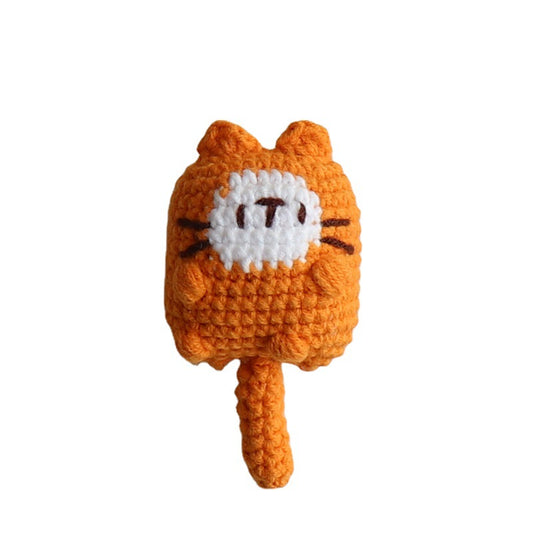 Crocheted Kitten biscuit cat doll pendant