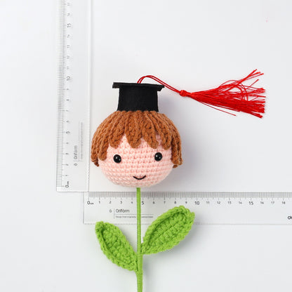 Handmade crocheted graduation season gift for boys and girls