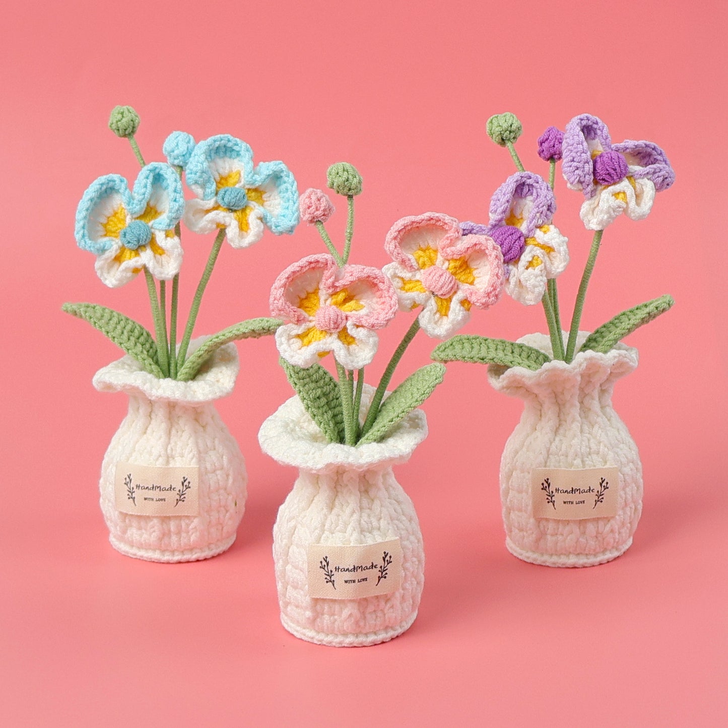 Crocheted potted plant 015