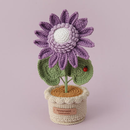 Crocheted potted plant 043