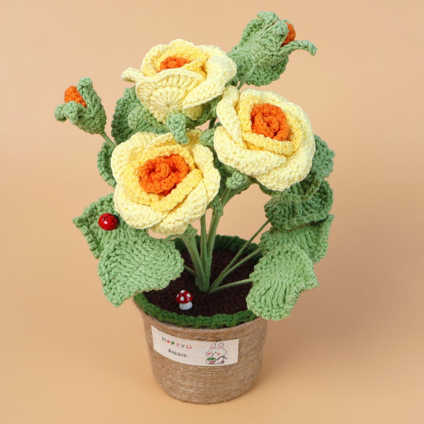 Crocheted potted plant 002