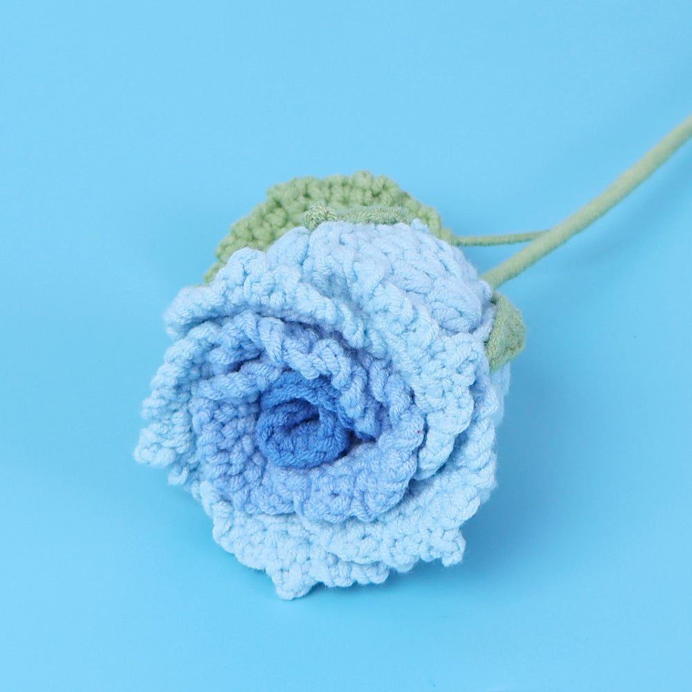 Crocheted roselle roses