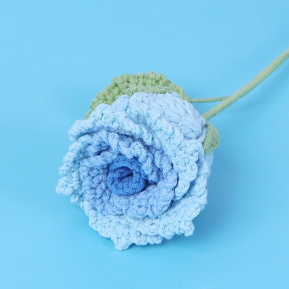 Crocheted roselle roses