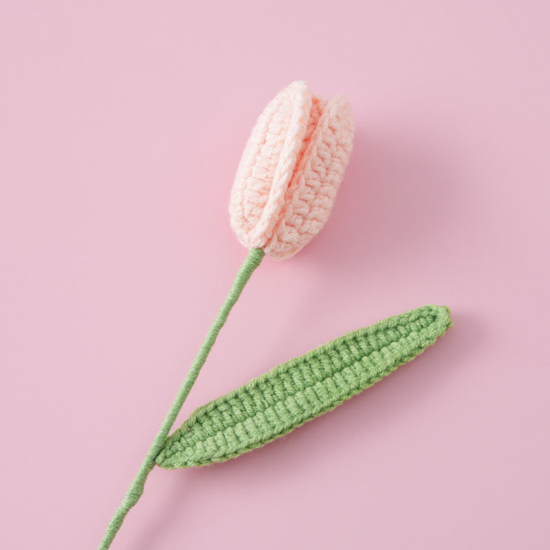 Crocheted Tulip Flower Branch